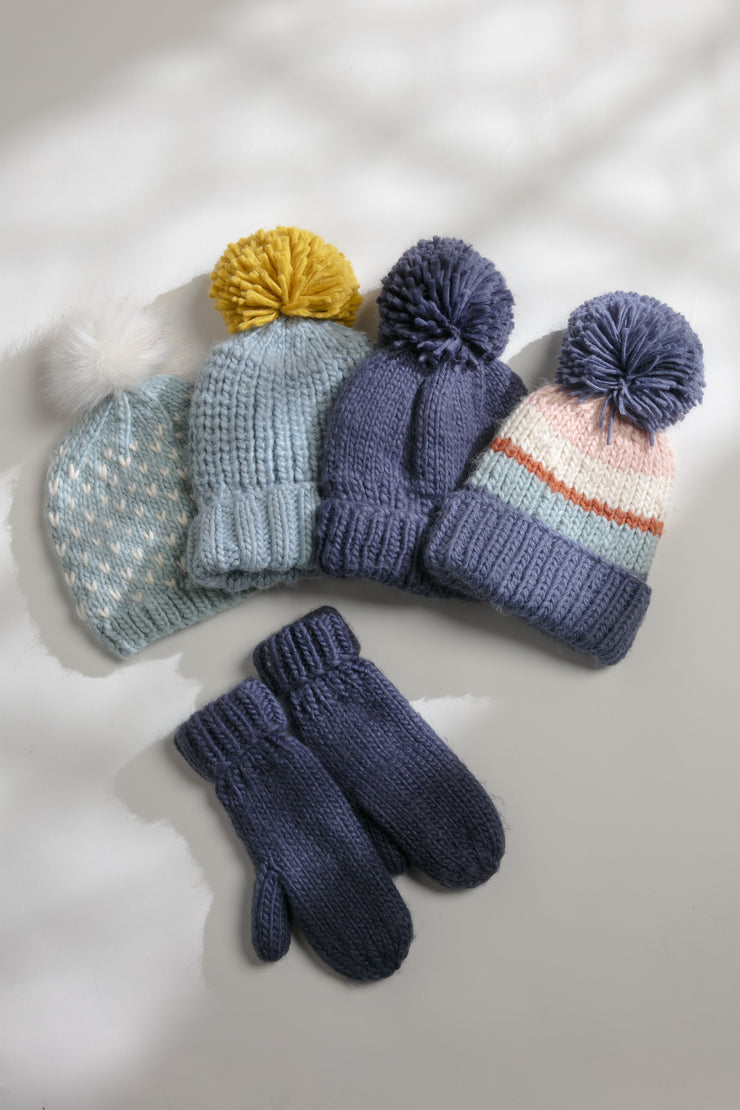 Quad Tone Pompom Hat