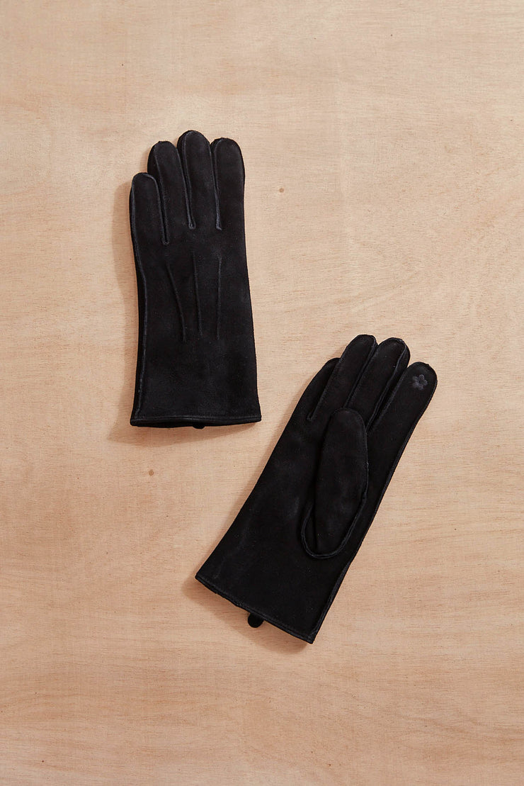 Classic Shearling Suede Gloves