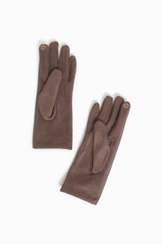 Bow Detail Faux Leather Gloves
