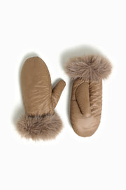 Satin Finish Puffer Mittens