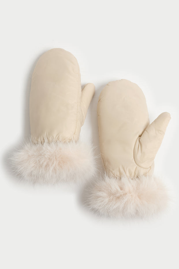 Satin Finish Puffer Mittens