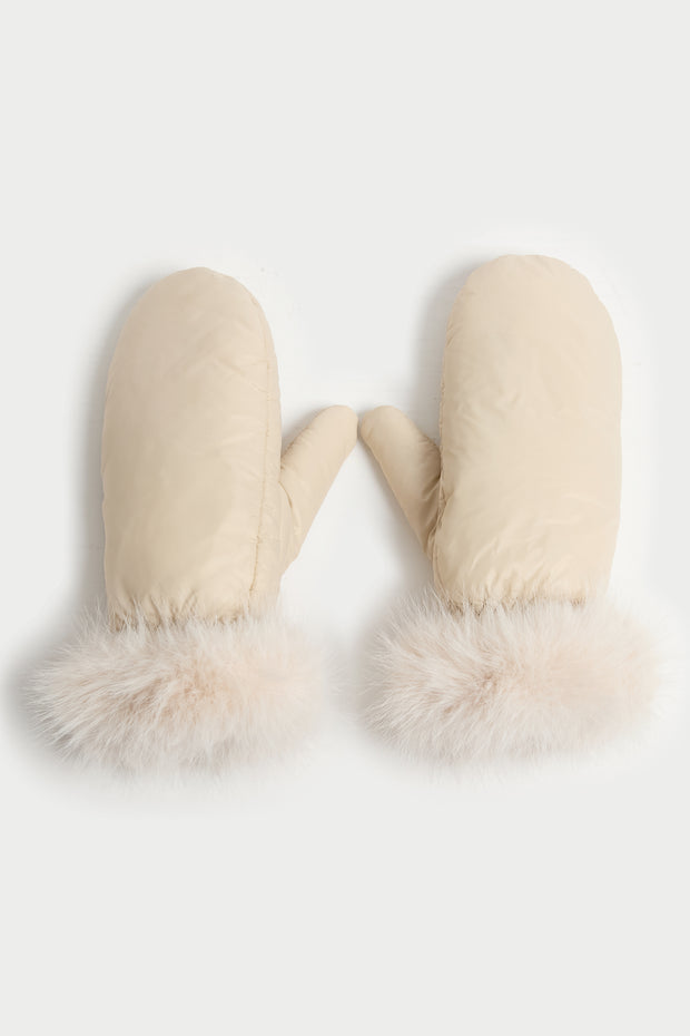 Satin Finish Puffer Mittens
