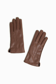 Suede & Leather Contrast Gloves