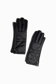 Diagonal Quilted Puffer Gloves