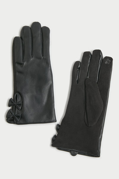 Little Bows Leather Gloves