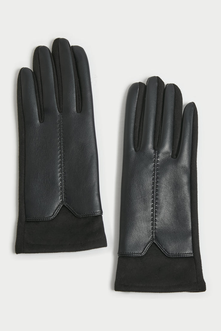Stitch Detail Panel Gloves