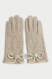 Piped Bow Trim Gloves