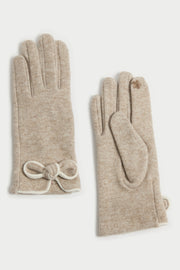 Piped Bow Trim Gloves