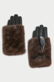 Luxe Fur Overlay Gloves