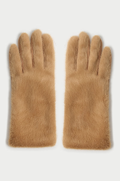 Faux Fur Suede Gloves
