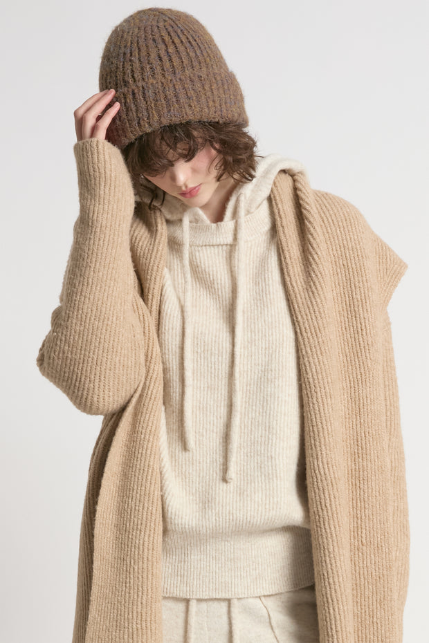 Fuzzy Rib Beanie