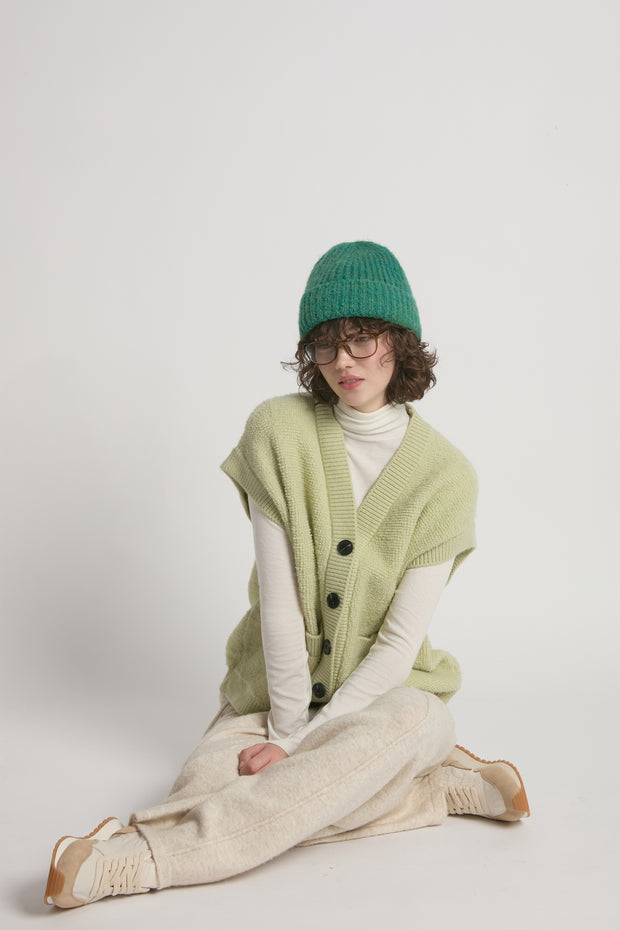 Fuzzy Rib Beanie