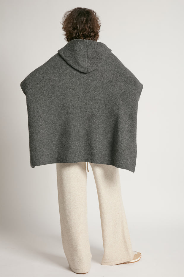 Hooded Pullover Poncho