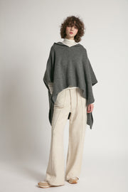 Hooded Pullover Poncho