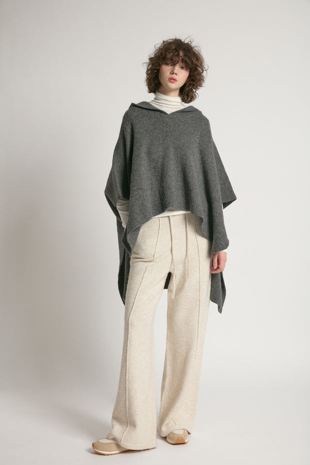 Hooded Pullover Poncho
