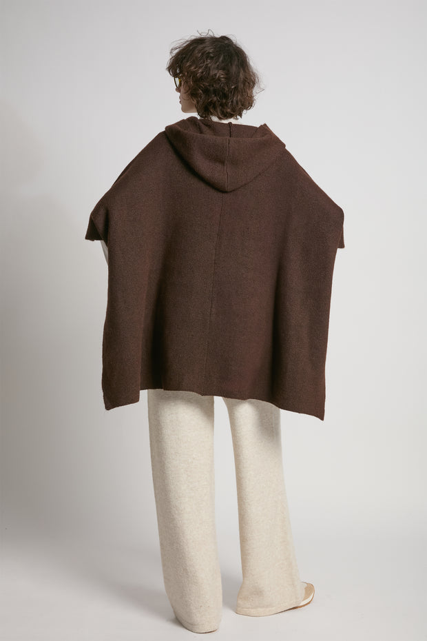 Hooded Pullover Poncho