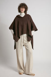 Hooded Pullover Poncho