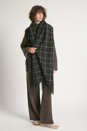 Windowpane Blanket Scarf