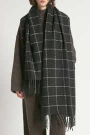 Windowpane Blanket Scarf