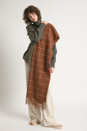 Windowpane Blanket Scarf