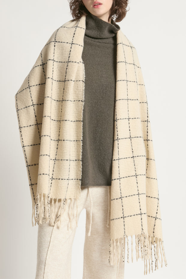 Windowpane Blanket Scarf