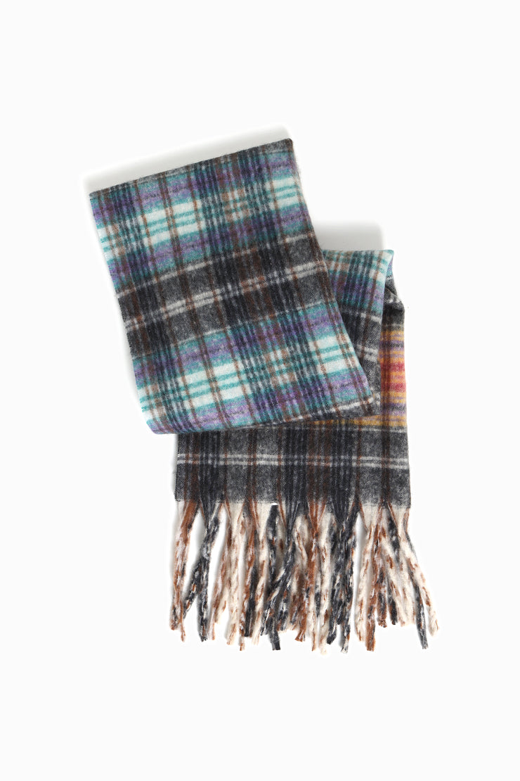 Pastel Plaid Grunge Scarf