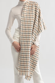 Multi Minimal Windowpane Scarf