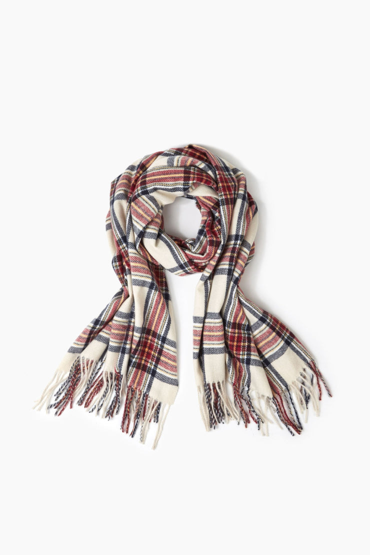 Timeless Check Tassel Scarf