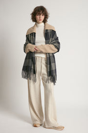 Houndstooth Plaid Scarf