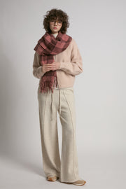 Rosewood Check Scarf