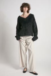 Fuzzy Eyelash Sweater