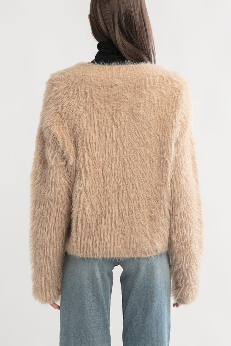 Fuzzy Eyelash Sweater