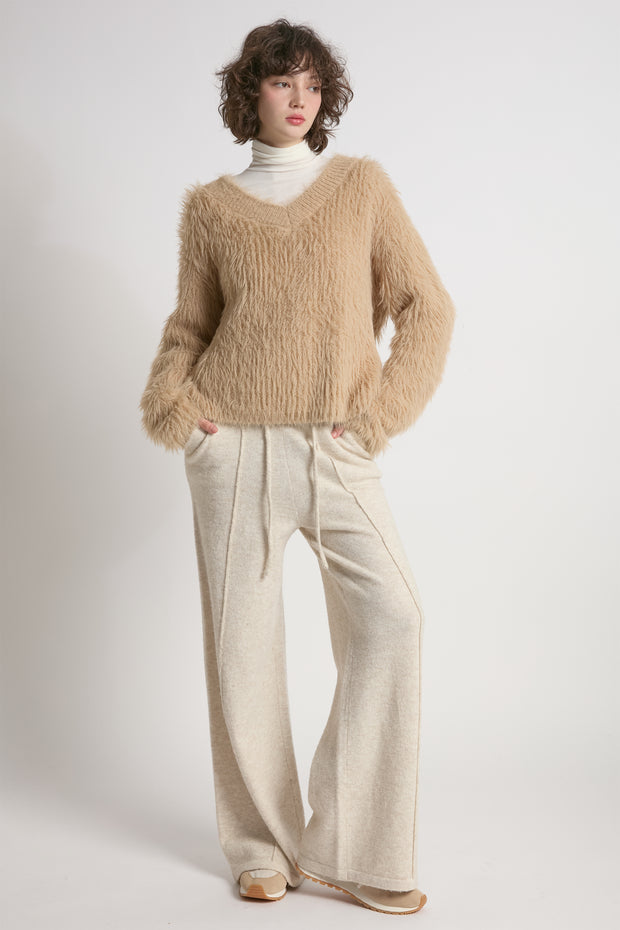 Fuzzy Eyelash Sweater