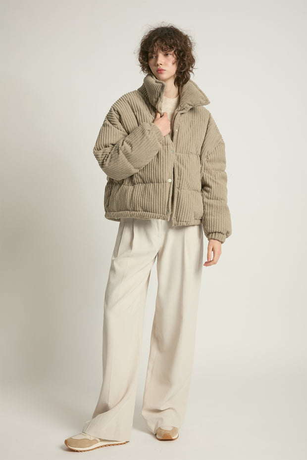 Corduroy Puffer Jacket