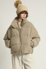 Corduroy Puffer Jacket