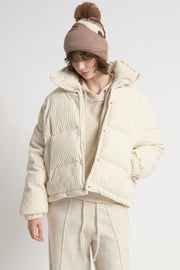 Corduroy Puffer Jacket