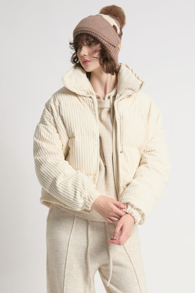 Corduroy Puffer Jacket