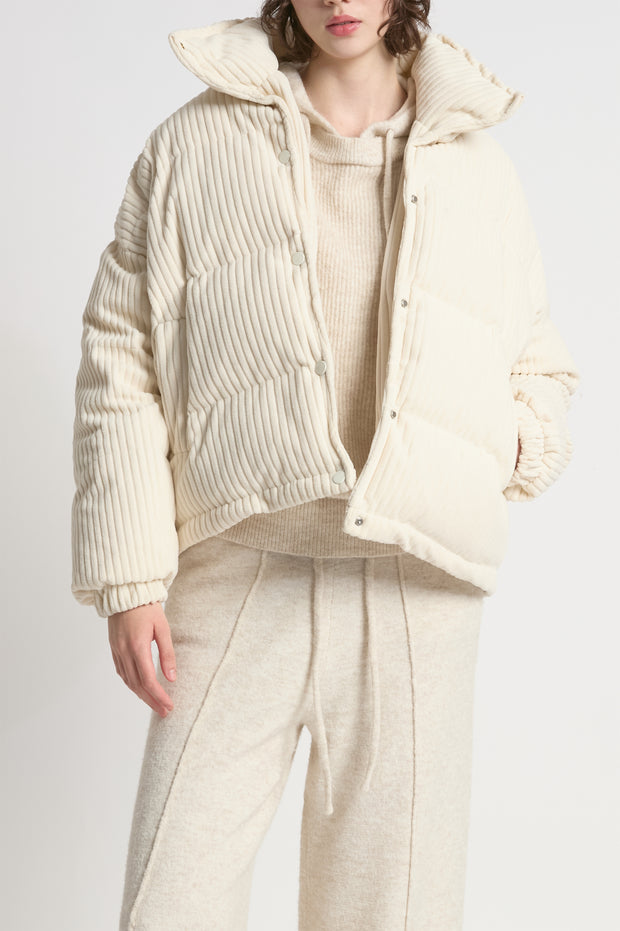 Corduroy Puffer Jacket