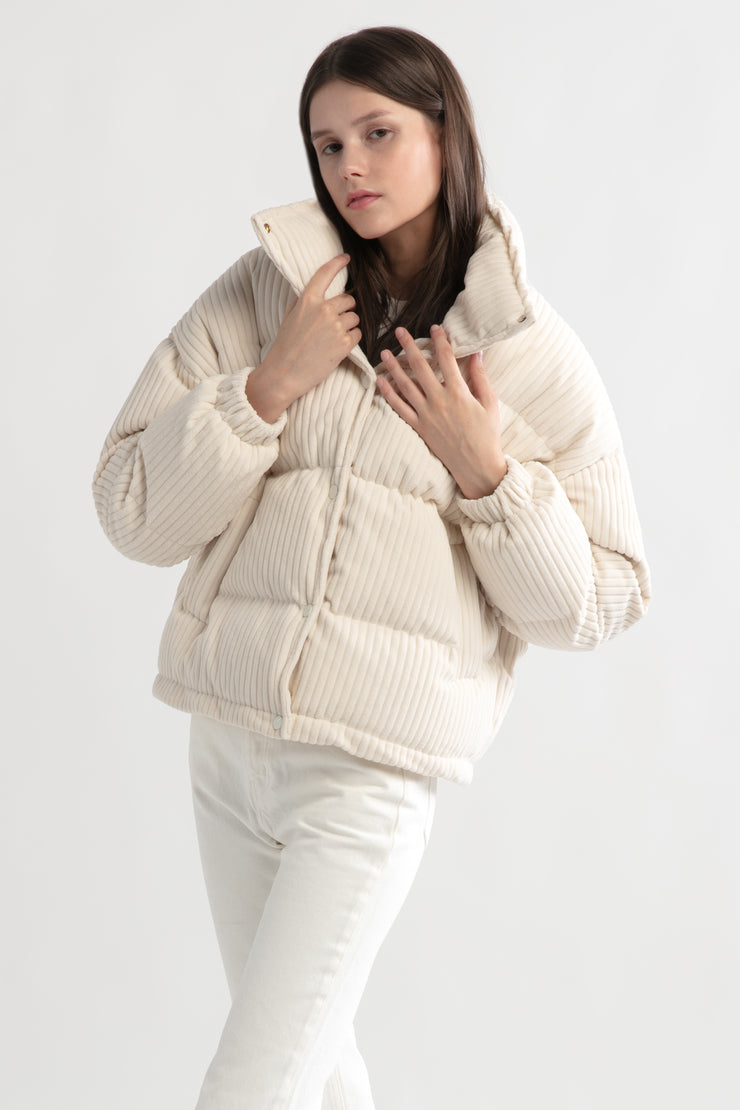 Corduroy Puffer Jacket