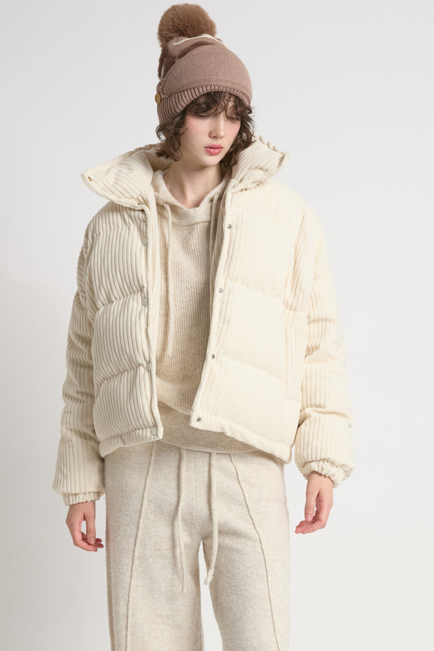 Corduroy Puffer Jacket