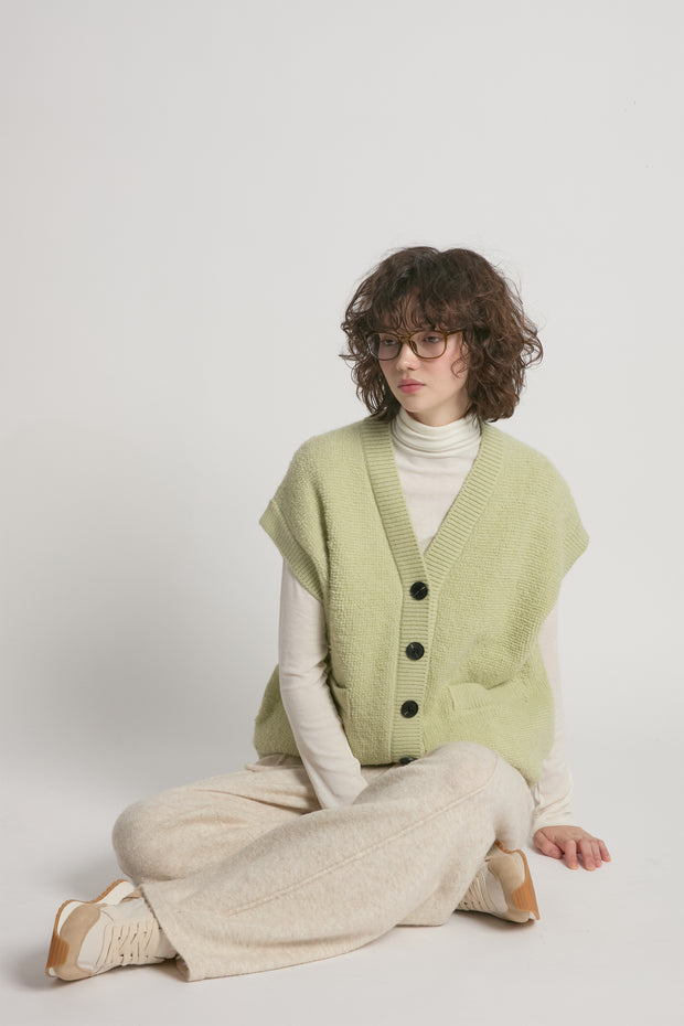 Boucle Knit Vest