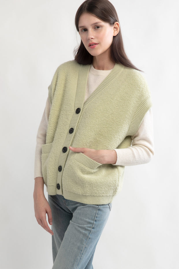 Boucle Knit Vest