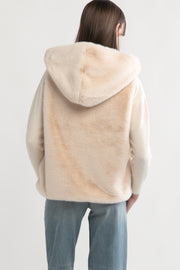 Zip Up Fur Hooded Vest