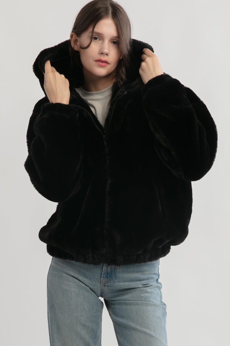 Teddy Hood Bomber Jacket