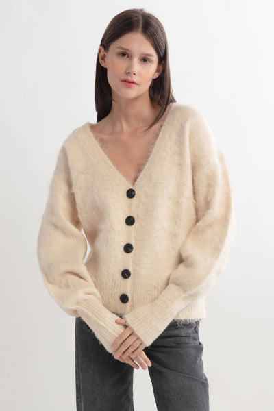 Shaggy Fur Cardigan