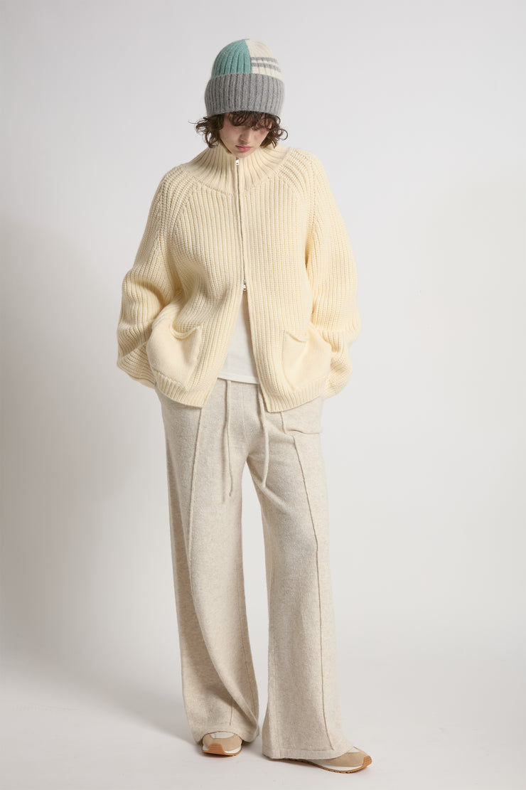 Chunky Zip Cardigan