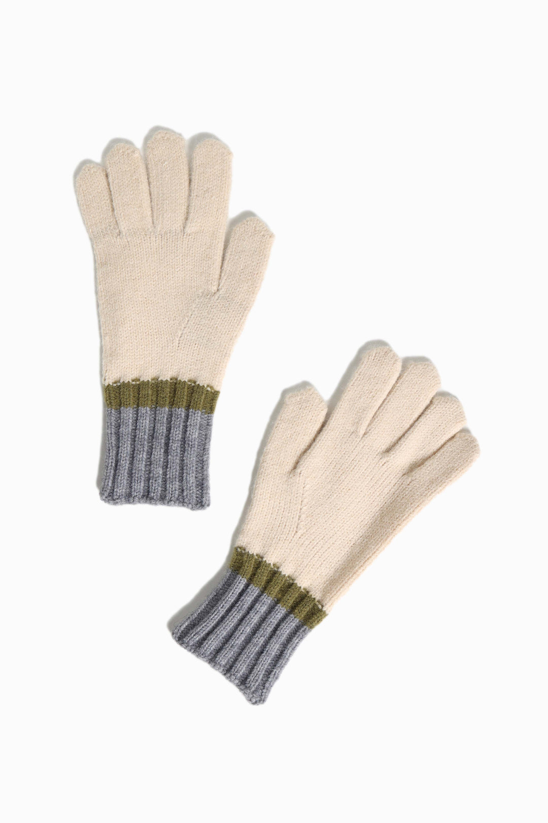 Tri-color Finger Hole Gloves – Look By M