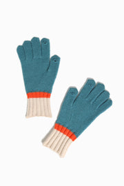 Tri-color Finger Hole Gloves