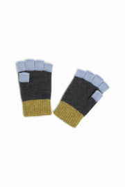 Color Block Fingerless Gloves