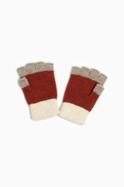 Color Block Fingerless Gloves